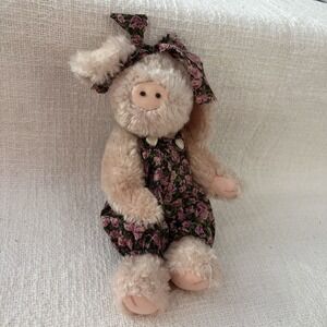 Boyds Bears KAITLIN K. TRUFFLESNOUT #9160-03 1999 11" Plush Pig Green Dress